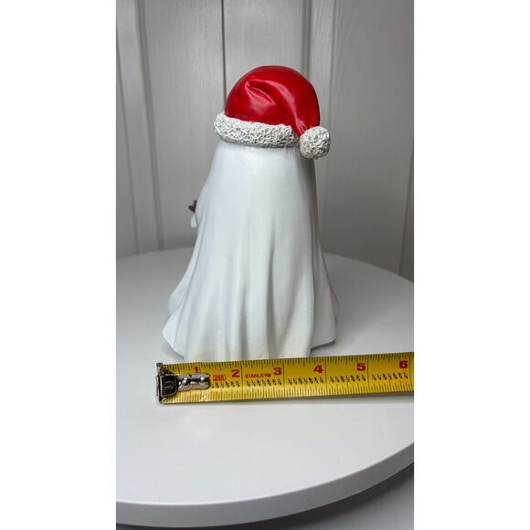 NEW Ghost W/ Santa Hat Walking Dog / Reindeer Halloween Christmas Viral TikTok - Picture 10 of 12